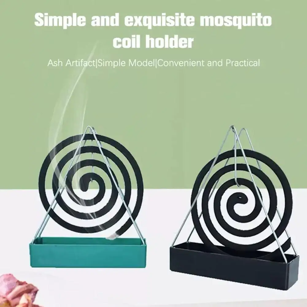 Triangle Mosquito Coil Holder Portable Iron Coil Tray Repellent Home Courtyard Accessories Rack Mosquito L0C7