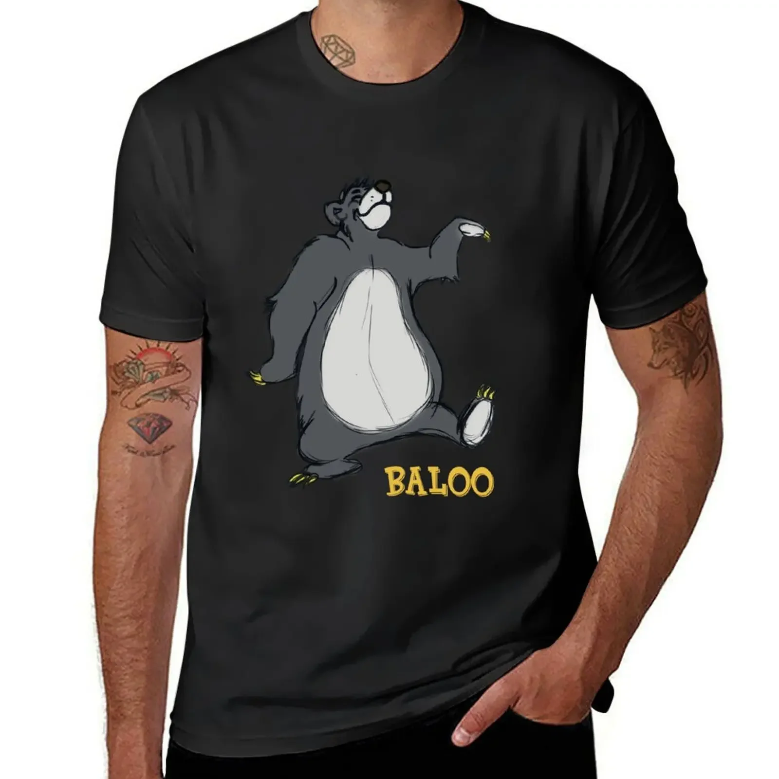 Baloo T-Shirt Funny t-shirts tshirts personalised quick drying shirts graphic tee men t shirts high quality