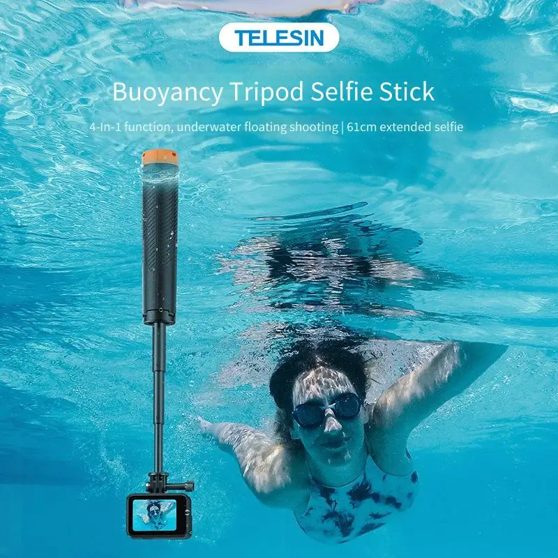 

GoPro Floating Tripod Selfie Stick for DJI Action 4 Float Bar Ace Pro2