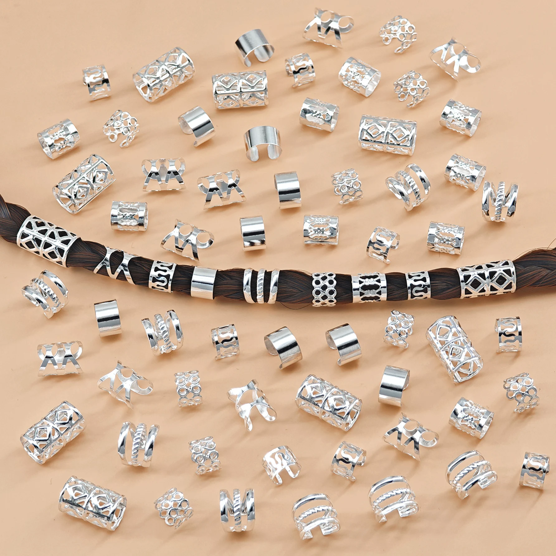 70pcs Versatile Adjustable Hair Cuffs Collection