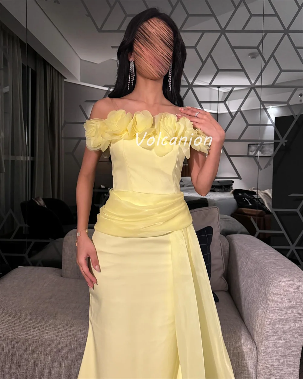 Индивидуальные современные стильные одинаковые трикотажные платья ручной работы с цветочным принтом трапециевидной формы с открытыми плечами Длинные платья на заказ Модные платья для особых случаев