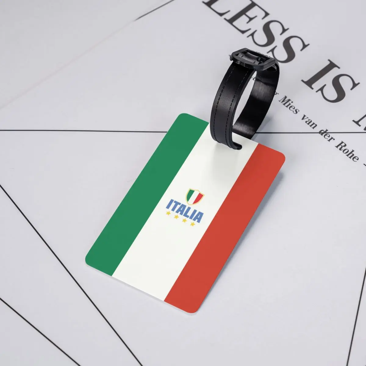 Etichette per bagagli bandiera dell'italia per valigie simpatiche etichette per bagagli copertina per la Privacy carta d'identità con nome