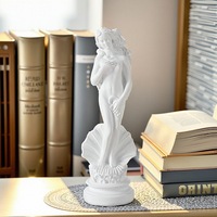 Vilead Aphrodite Statue The Greek Goddess of Beauty Resin Miniature Figurine Book Shelf Decoration Office Desktop Table Decor