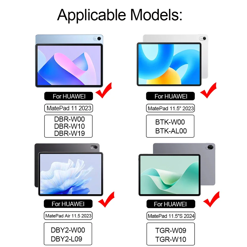 Backlight Magic Keyboard For HUAWEI MatePad 11.5"S 2024 Air 11.5 inch Smart Cover MatePad 11 11.5" 2023 Touchpad Keyboard Case