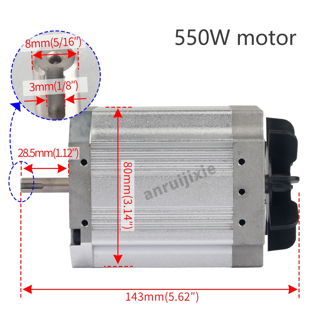 Imagem -03 - Kit de Motor dc sem Escova com Display Digital Painel de Controlo Principal Torno Power Drive Board 800w e 550w 220v Cj0618
