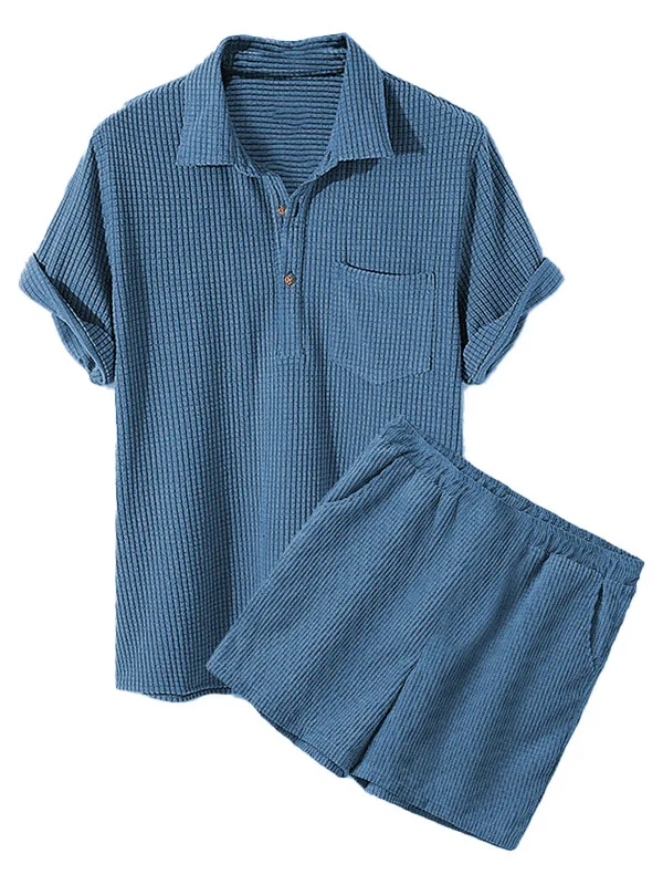 

Loose Plaid ort Sve irt And orts Set Summer Casual Sportswear for Couples Long Sve irt ort Pants