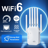 300Mbps Wireless WiFi Repeater Remote Network Expander Range 2.4G Network Long Range Signal Booster For Home WiFi Repeater
