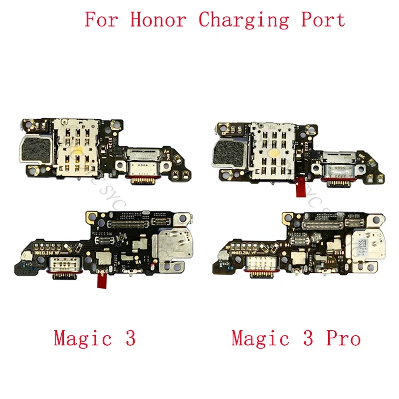 

Charging Connector Port Board Flex Cable For Honor Magic 3 Pro USB with Sim Card Reader Repair Parts