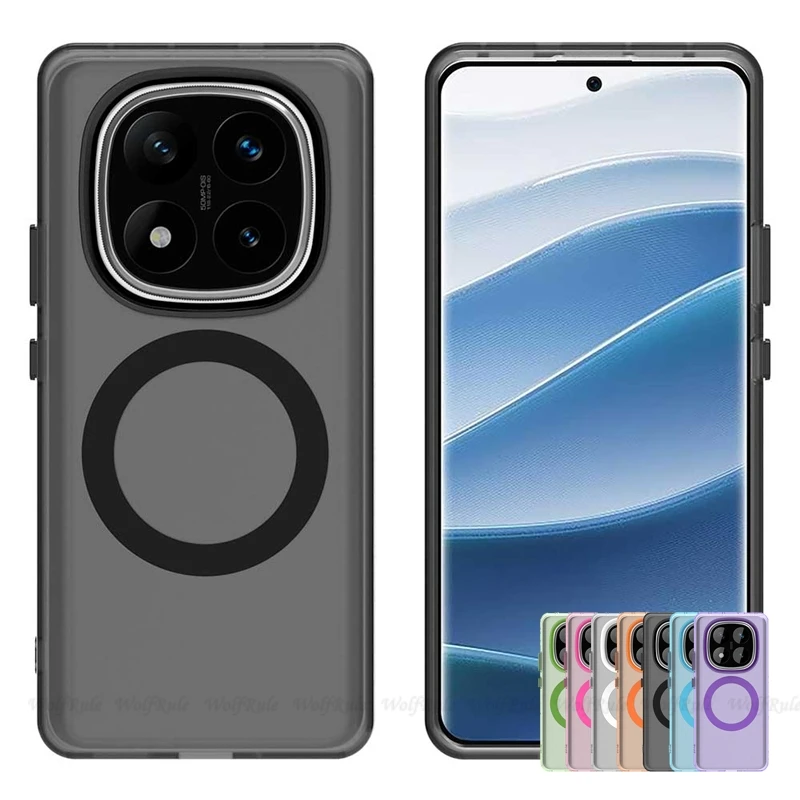 For Poco X7 Case Cover Xiaomi Poco X7 X 7 Capa New Shockproof Bumper Back Colour Wireless Charging Magnetic Matte Fundas Poco X7