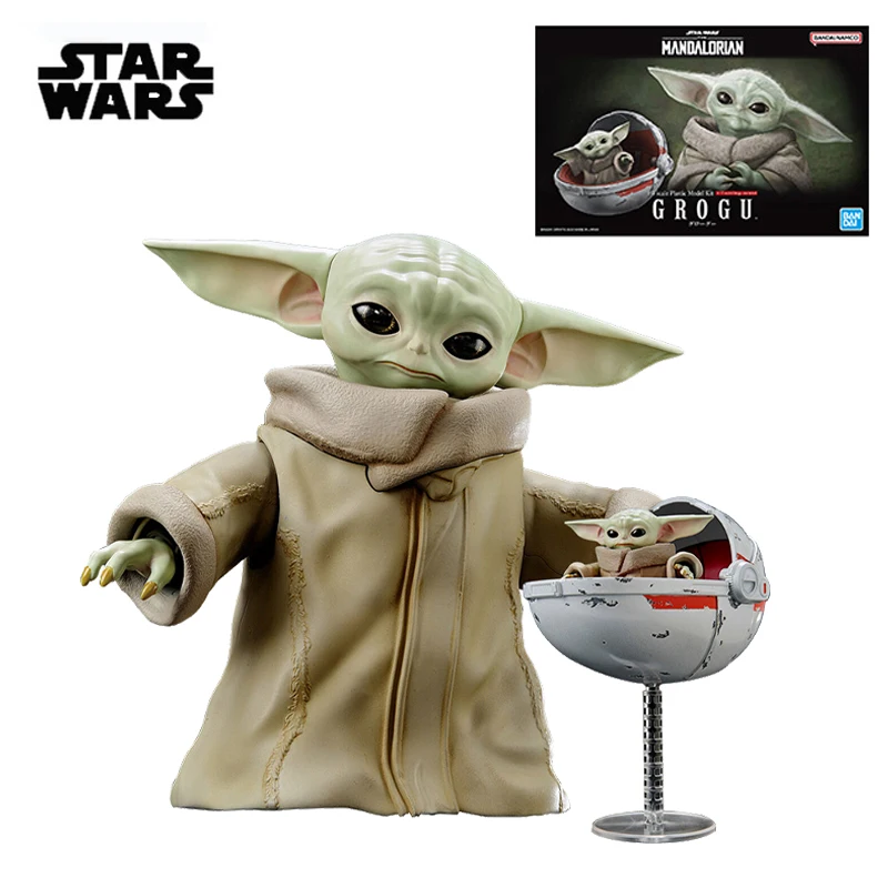 

Star Wars The Mandalorian 1/4 Grogu Action Figure Yoda Plastic Model Kits Portability Assembly Children Educational Toys Gifts