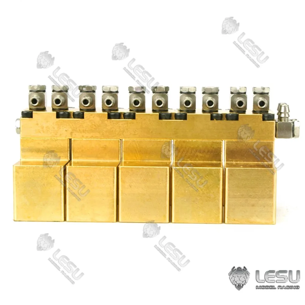 LESU Metalen 5Ch Hydraulische Omkeerklep Onderdelen Voor 1/14 RC Dumper Graafmachine Outdoor Speelgoed TH16602