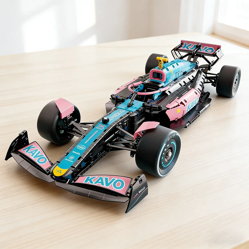2000 stuks Formule Raceauto Bouwstenen, 1:8 Supersnelle Automodel Kit, STEM Speelgoed voor Volwassenen en Tieners, Voertuig Bouwstenen Set voor Jongens