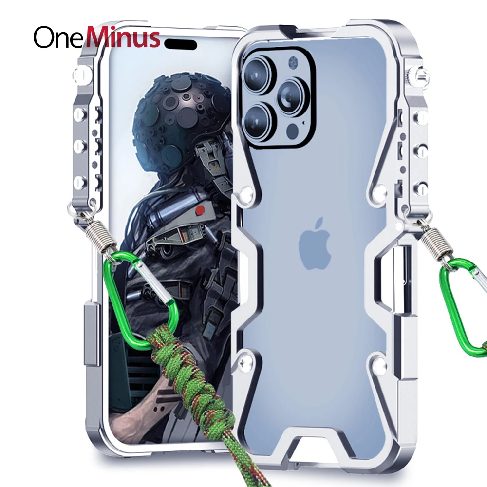 

Грубая металлическая броня для iphone 15 Pro Max Frame 14 Plus бампер из алюминиевого сплава 13 Pm 12 ударопрочный чехол с объективом камеры