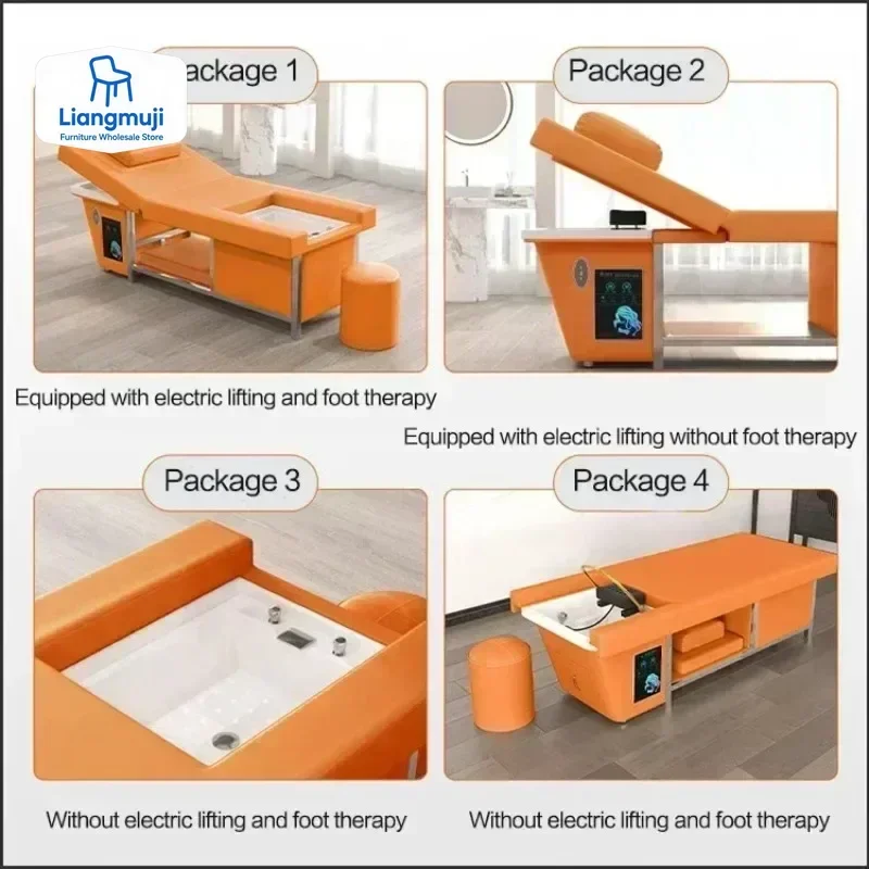 샴푸 베드 일본식 헤드 스파 워터 테라피 베드 미용사 의자 뷰티 살롱 헤어 워싱 일본식 헤어 살롱 가구