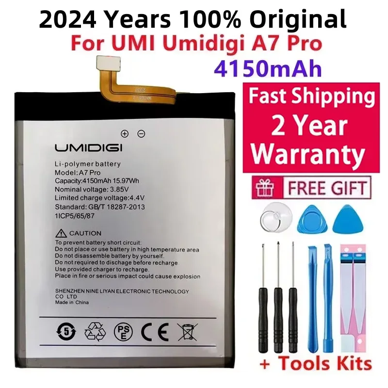 

High Quality Li-polymer Battery For UMI Umidigi A7 Pro Mobile Phone, 100% Original, New, 4150mAh