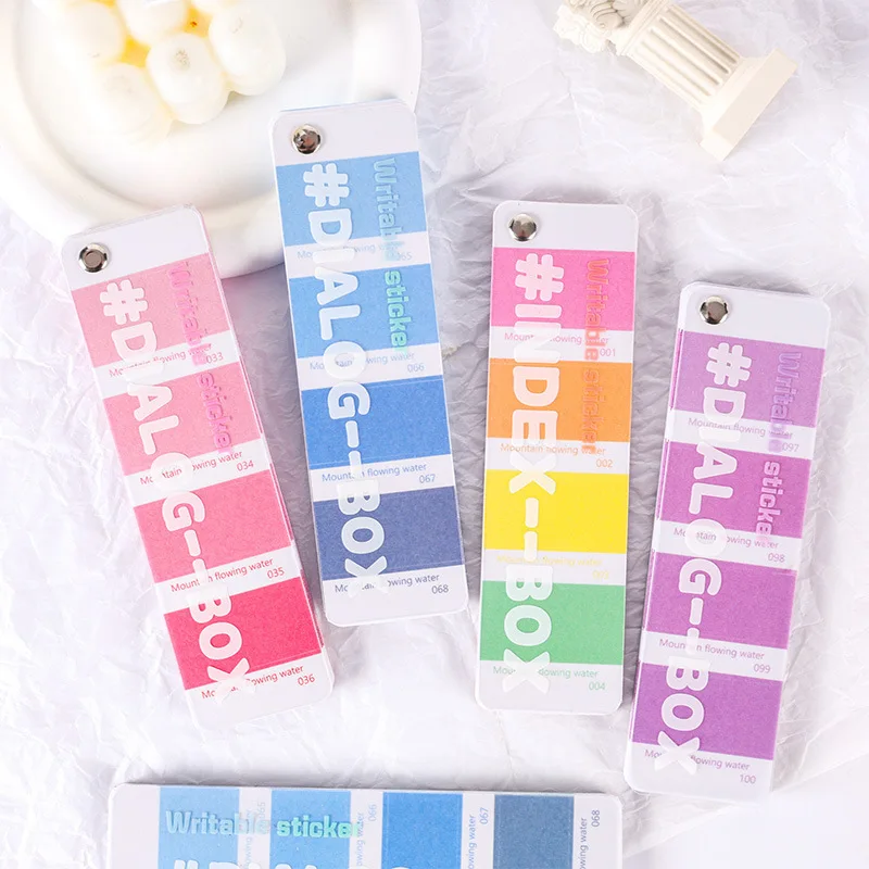 

1pc Removable Index Tabs, Colorful & Cute Design for Planner, Office Organizing, Aesthetic Page Markers, DIY Decoration Stickers