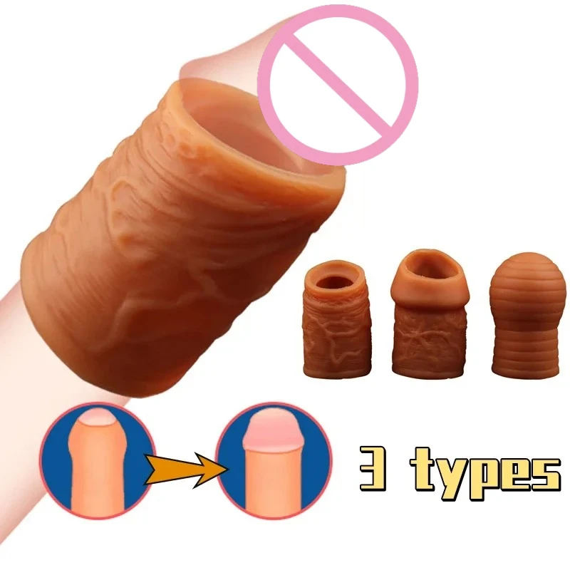 Liquid Silicone Foreskin Correction Cock Ring Penis Bondage Cock Ring Sex Toys for Men Penis Ring Delay Ejaculation Sex Products