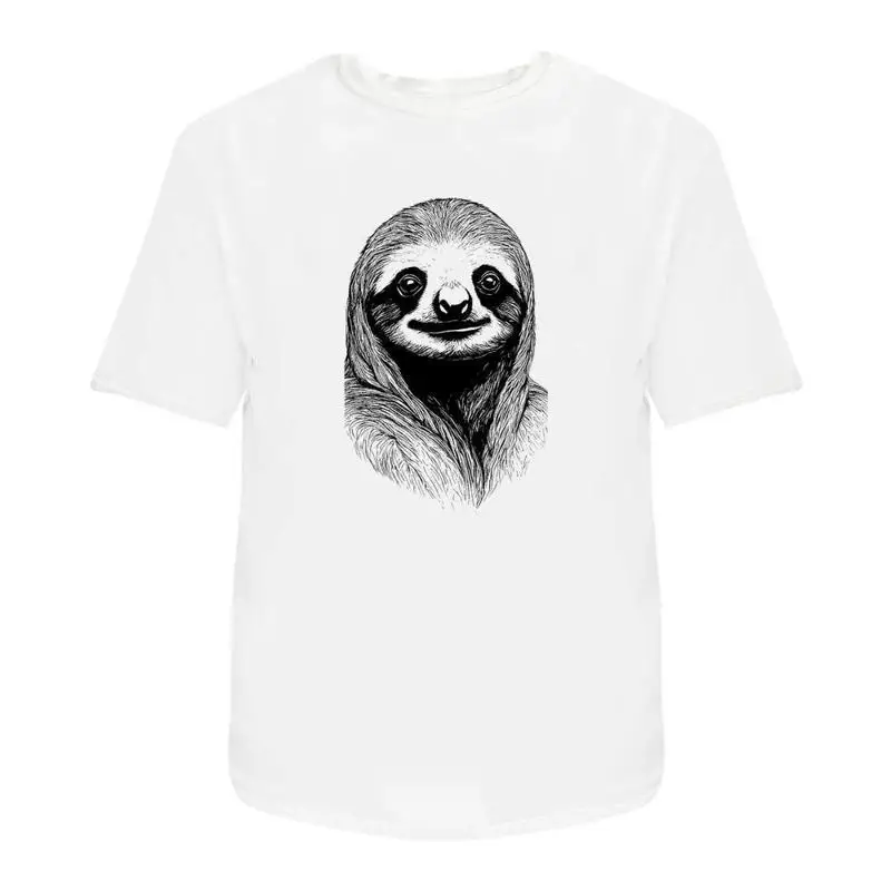 

Cute Sloth Face' Cotton T Shirt Ta045763