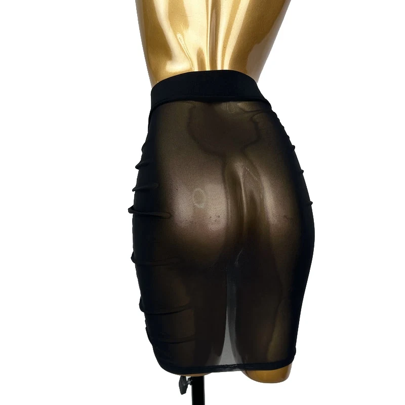 Nieuwe Latin Dance Korte Rok Volwassen Mesh Dansen Praktijk Rok Vrouwen Samba Training Rok Zwart Stage Performance Rok XH2876