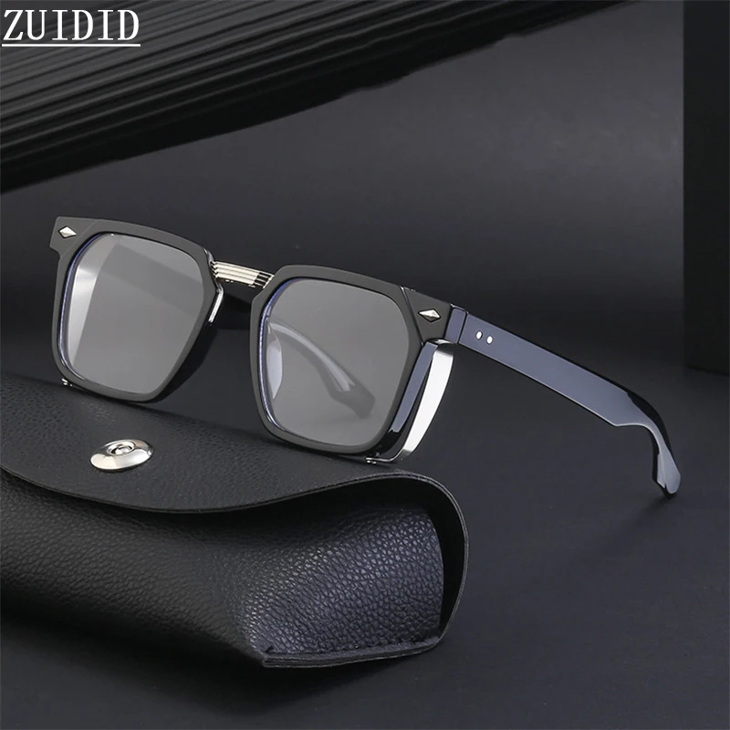 Vintage Steampunk Sunglasses For Men Square Punk Sunglasses Women Luxury Blue Light Blocking Fashion Glasses Sonnenbrille Lentes