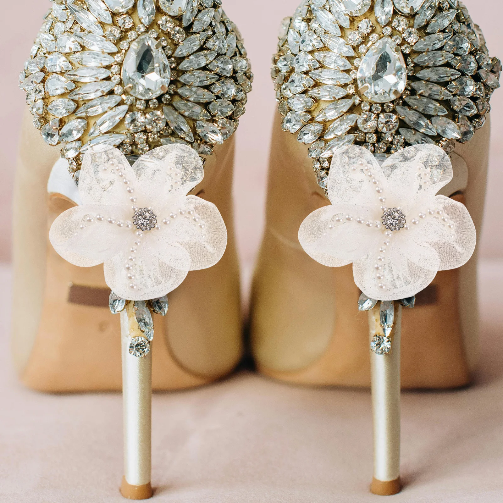 

1 Pair Shoe Decorative Flowers Artificial Floral Charm For High Heels Sandals Boots Detachable Flower Charms Wedding Party