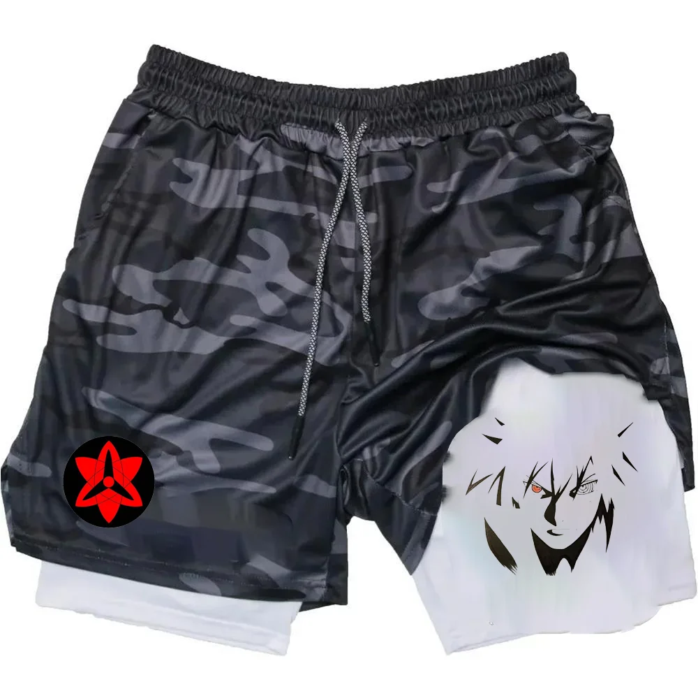 Zomer Sportieve Veelzijdige Casual Anime Print Heren Shorts Alledaagse Casual Sneldrogende Joggingbroek