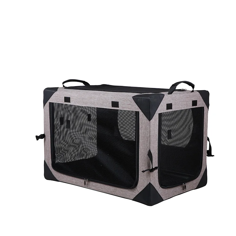 

portable colapsable stainless dog cage foldable small size indoor cat dog pet cage for dogs cats