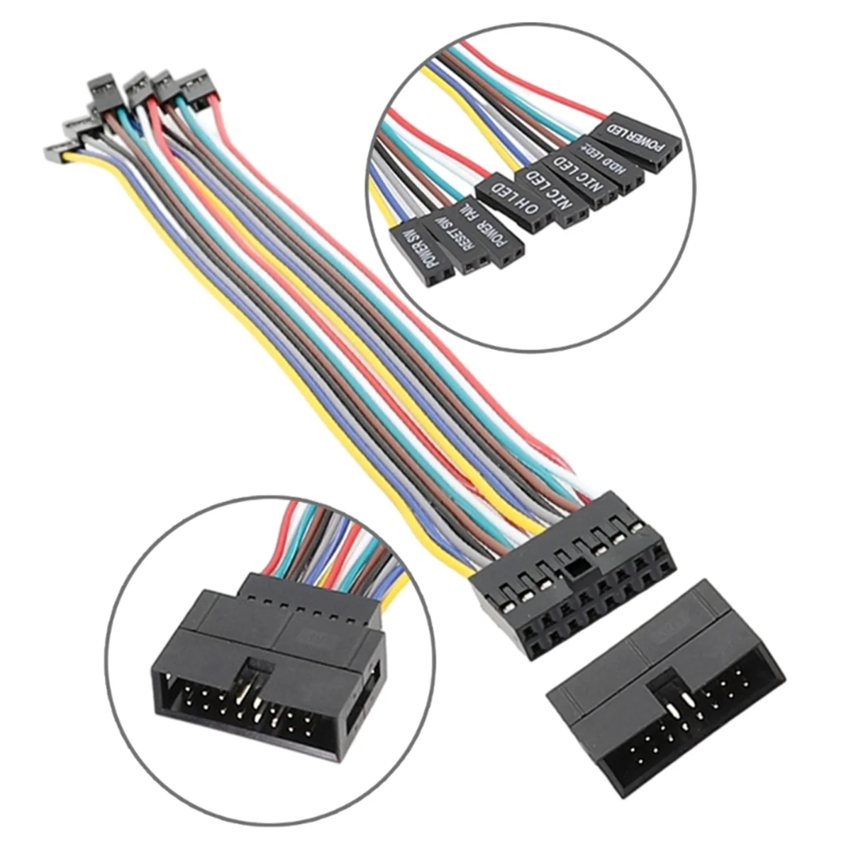 

HOT AC18 8Pin Panel Switching Cable Switching Adapter Jumper, Server Chassis Adapter Cable for Ultramicro Server M76A