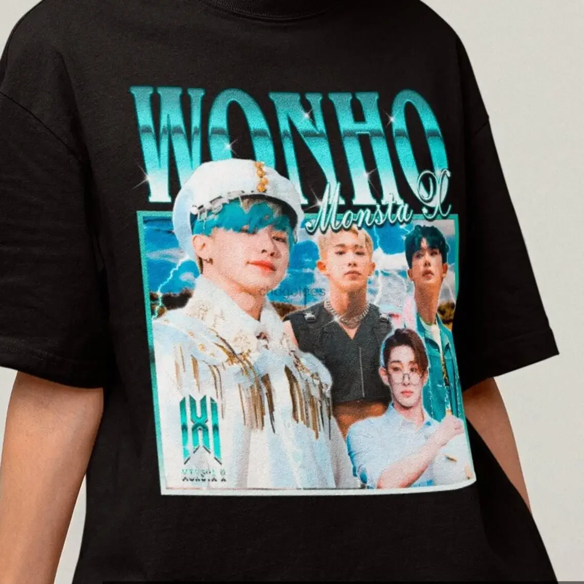 Monsta X Wonho Retro Classic T-shirt  Kpop Retro Bootleg Tee  Kpop Merch  Monsta X Merch  Gift  Monsta X Monbebe Shirt