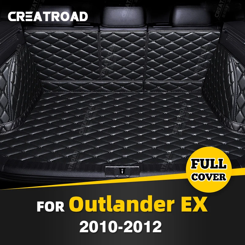 

Auto Full Coverage Trunk Mat For Mitsubishi Outlander EX 2010-2012 11 Car Boot Cover Pad Interior Protector Accessories