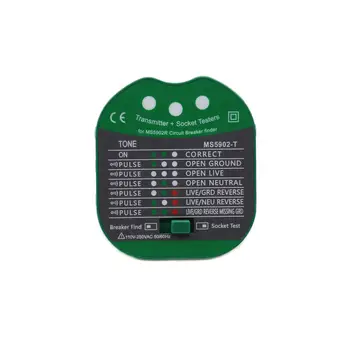MS5902 Automatyczny wielofunkcyjny lokalizator wyłączników automatycznych, tester gniazd bezpiecznikowych z odbiornikiem analogowym i latarką, wtyczka US EU UK 8 best sales ms5902 - №8