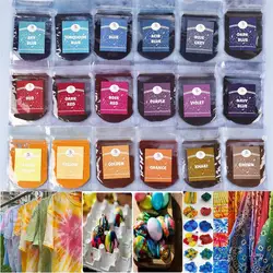10g 24 Colors Fabric Dye Powder Dye Clothing Refurbished Coloring Agent Cotton Linen Canvas Pigment Garment Tie-Dye Supplies