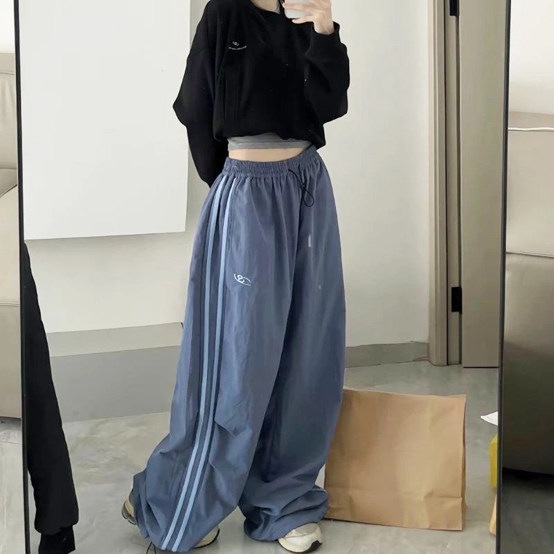 Модные разноцветные повседневные брюки на осень-зиму с эластичной резинкой на талии и шнурком, индивидуальный двухсторонний стиль