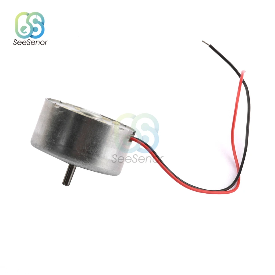 Micro Moteur Solaire 3V-6V Argenté – Lot De 2 Moteurs DC Pour Bricolage, Loisirs Scientifiques Et Jouets