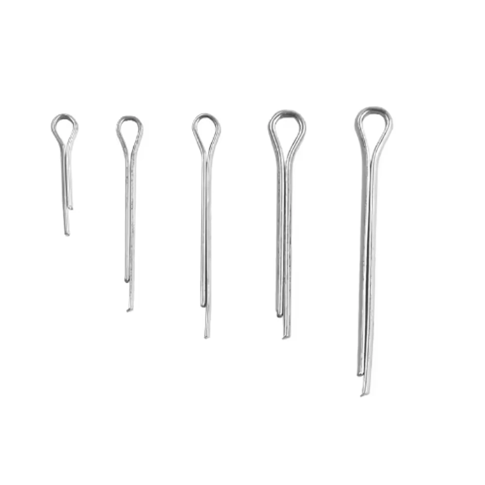 175Pcs Sliver Split Pins Cotter Fixings Różne rozmiary Stal ocynkowana Twarda obudowa Link Split Cotter Pin wysokiej jakości