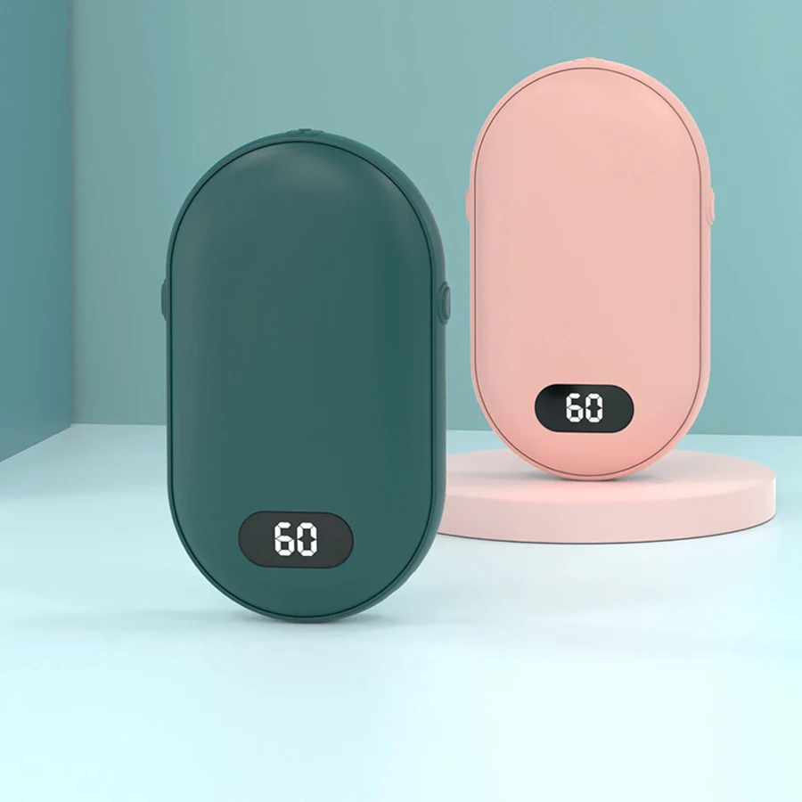 تسخين على الوجهين مع إعدادين لدرجة الحرارة، يمكن إعادة شحن جهاز تدفئة الجيب هذا