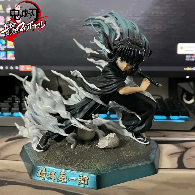 19cm Demon Slayer Anime Figure Gk Tokitou Muichirou Kimetsu No Yaiba Pvc Action Figurine Hoom Collection Doll Gifts Model Toy