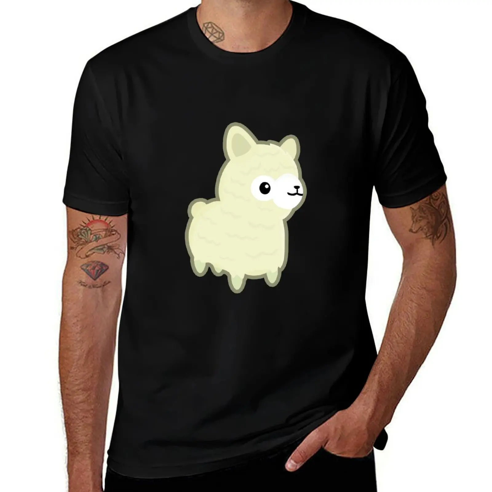 

cotton llama cotton man for t shirts quality t Kawaii funny high T-Shirt shirts