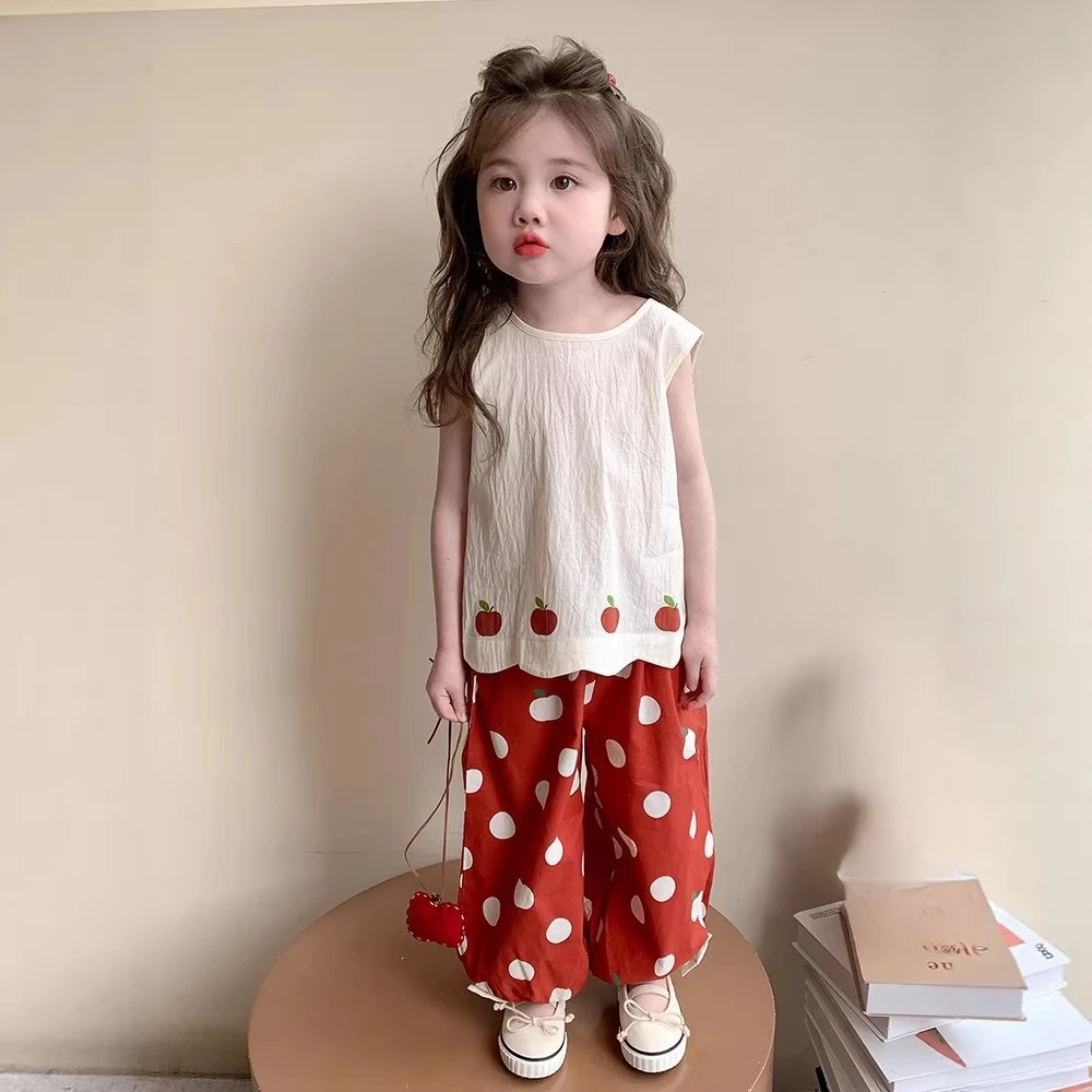 Girls' Summer Set 2026 New Unique Stunning Stylish Fashionable Korean Style Outfit Toddler Kids Clothing