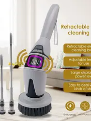 10 in-1 Household Cleaning Brush Multifunctional Electric Cleaning Brush Bathroom Cleaning Toilet Brush With Voice Announcemen