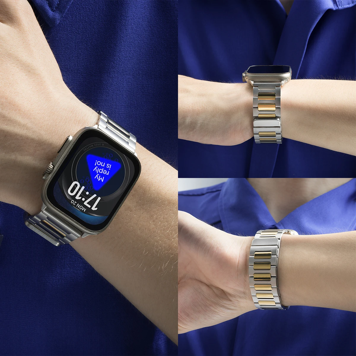 Magnetarmband für Apple Watch Ultra 3 2 49 mm 46 mm 45 mm 40/44 mm 42 mm Edelstahlarmband Iwatch Serie 11 10 9 8 7 6 SE 5 4