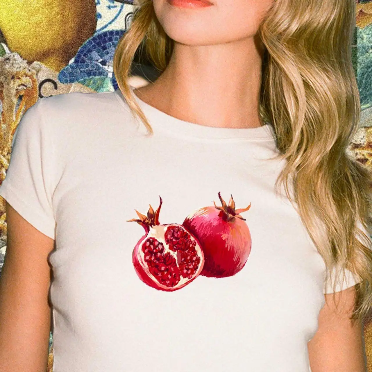 

Printcess Women's Y2K Sexy Slim Baby Tee korean Streetwear Goth Harajuku Graphic Print Vintage Tops Women 2000s Y2K Clothes