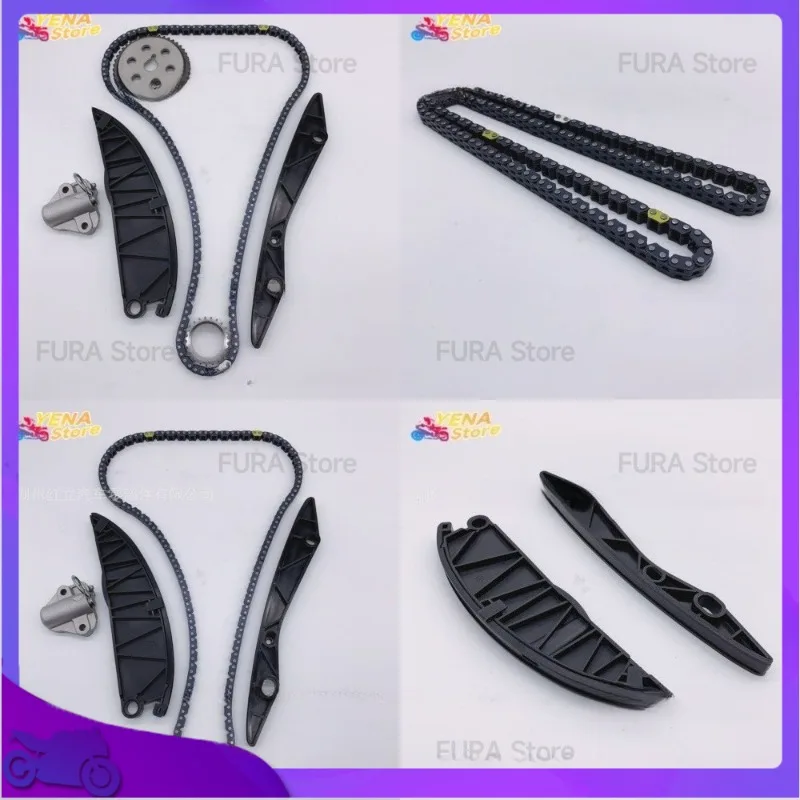 

Комплект цепи ГРМ для Hyundai G4FA Gamma 1.6L, OEM-замена, артикул 24321-2B300, набор для ремонта двигателя, включая шестерню распредвала и направляющую.