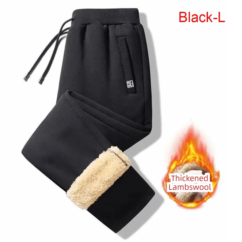 

Fashion Thickened Warm Men's Fleece Pants Waterproof Anti-Cold Windproof Winter Trousers Casual Oversized Casual Pants