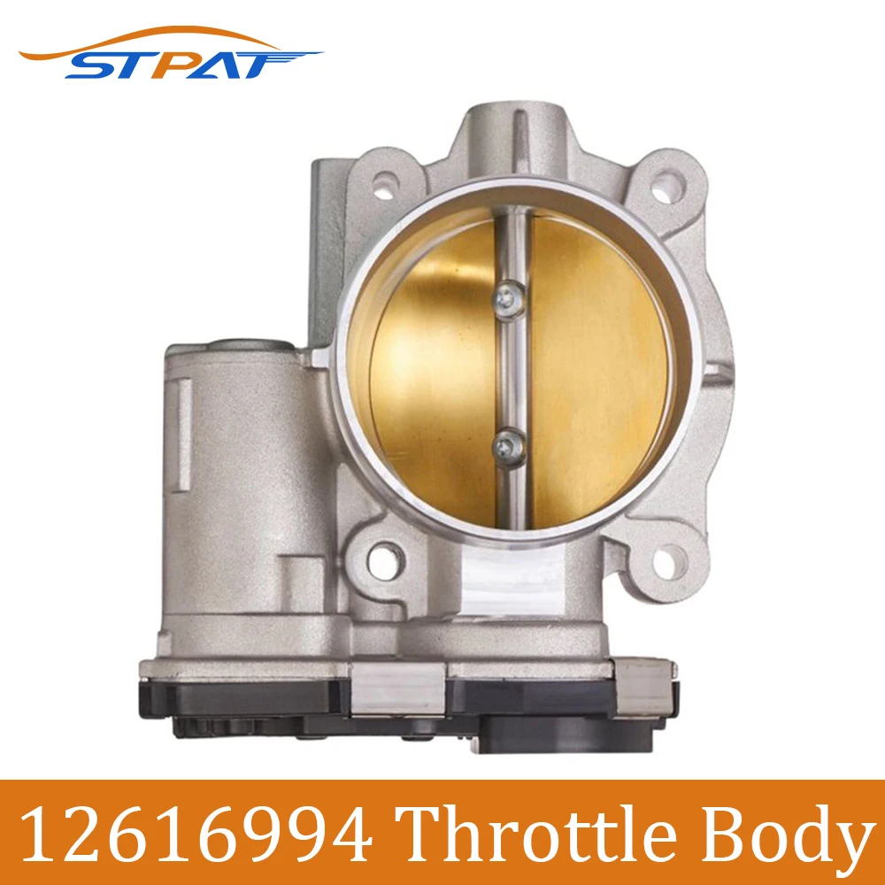 STPAT 12616994 Throttle Body Fit for Buick Cadillac CTS SRX Camaro Chevy Chevrolet GMC 3.0L 3.6L Body Acceleration 12609009