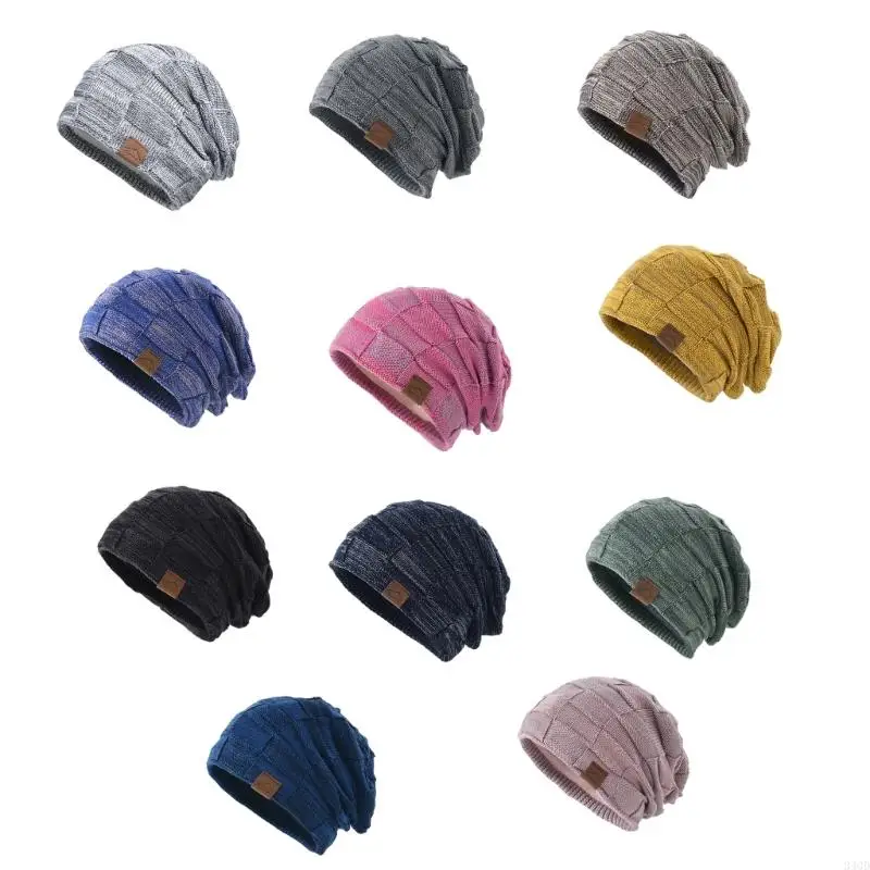 

340D Winter Adult Knitted Hat Keep Warm Hat Cold Weather Windproof Hat for Shopping