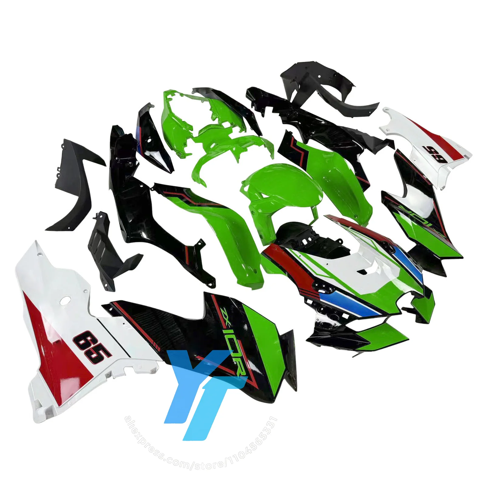 الهدايا المجمعة لكاواساكي نينجا ZX-10R 2021-2025 ABS البلاستيك حقن مصبوب البناء #1