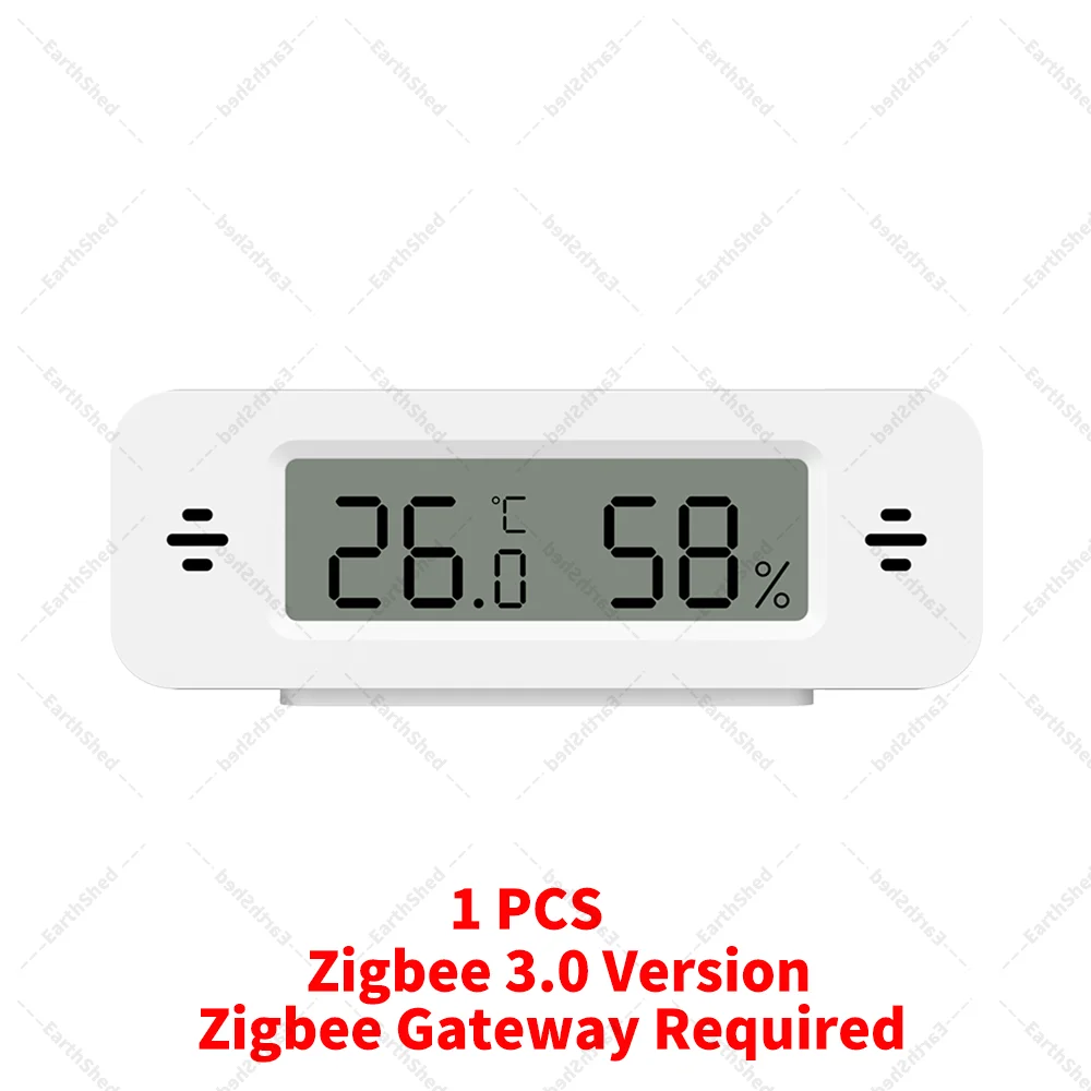 Zigbee 3.0 Temperatur- und Luftfeuchtigkeitssensor, Zigbee-Gateway erforderlich, funktioniert mit Home Assistant, Alexa, Yandex, ZHA, Zigbee2MQTT