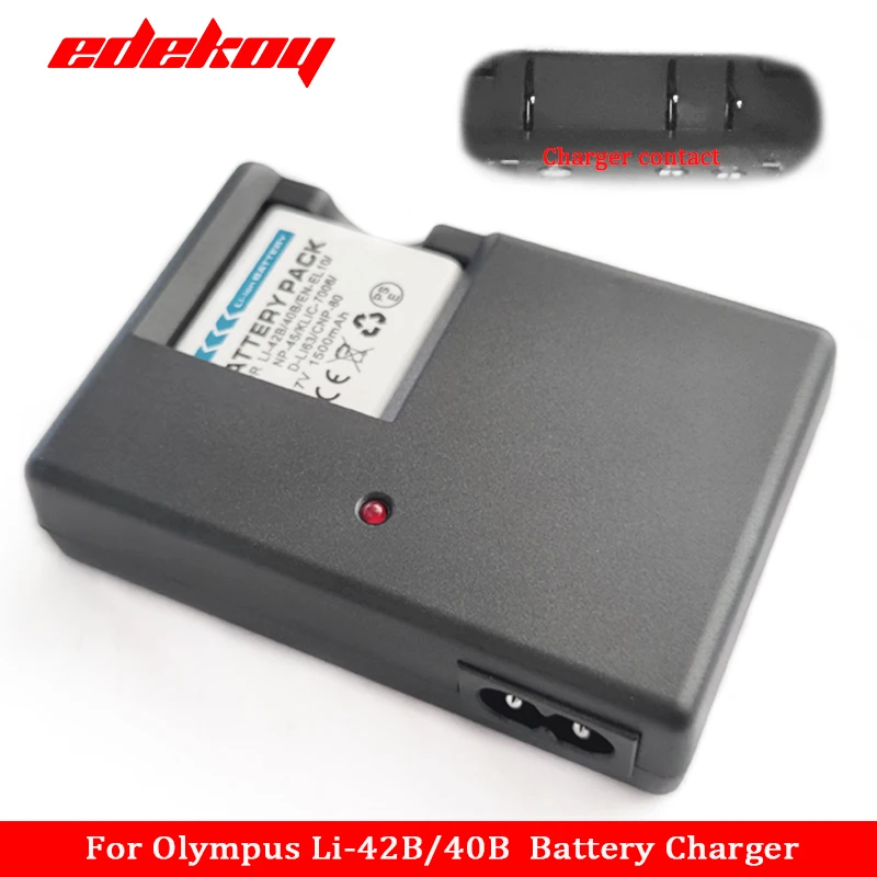 LI-40C Charger for Camera Olympus LI-42B,LI-40B,LI-41C,EN-EL10,NP-45,KLIC-7006,D-LI63,CNP-80 battery charger LI40B,LI42B,LI40C