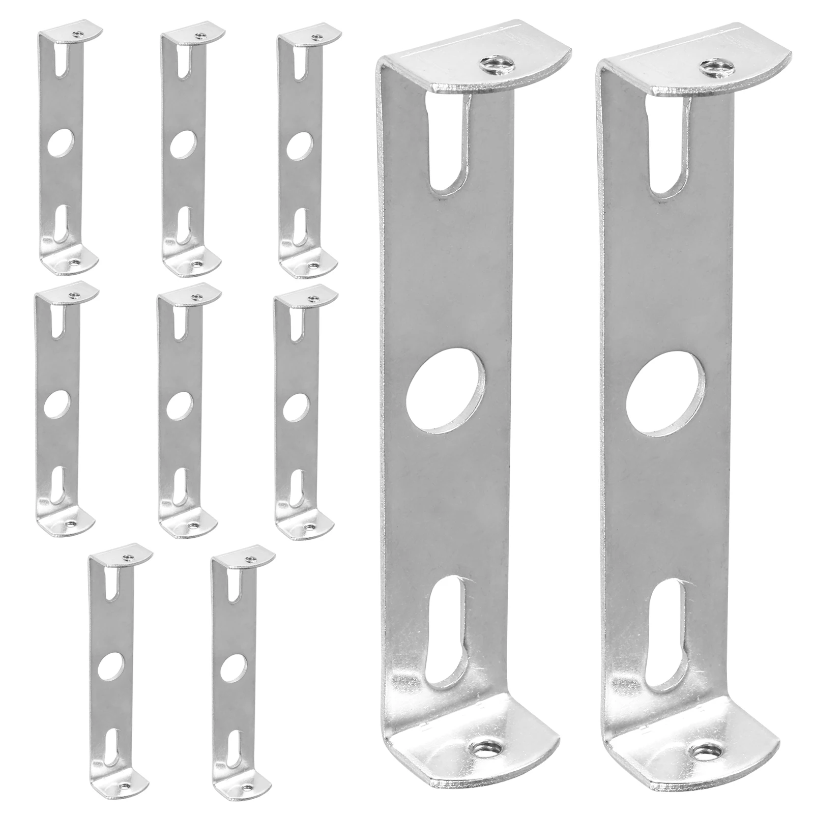 

10 Sets Iron Mounting Brackets for Lights Fixture 90mm Retro Wall Mounting Supplies Durable Heat Resistance Lamp Parts